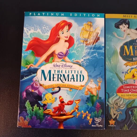 DISNEY THE LITTLE MERMAID AND LITTLE MERMAID II DVD - Picture 2 of 9